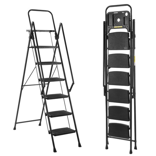 Folding step stool - with, tool