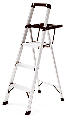 Step stool with - with, tray,